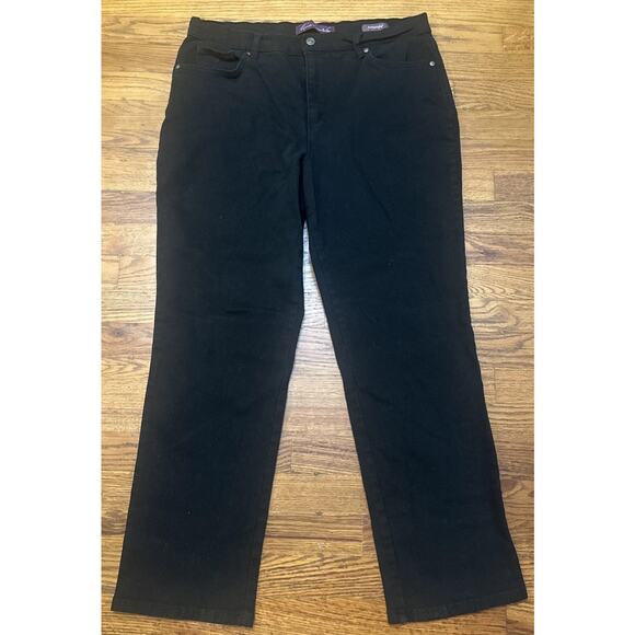 Gloria Vanderbilt Jeans Womens Black 16S Amanda Short - Picture 2 of 8